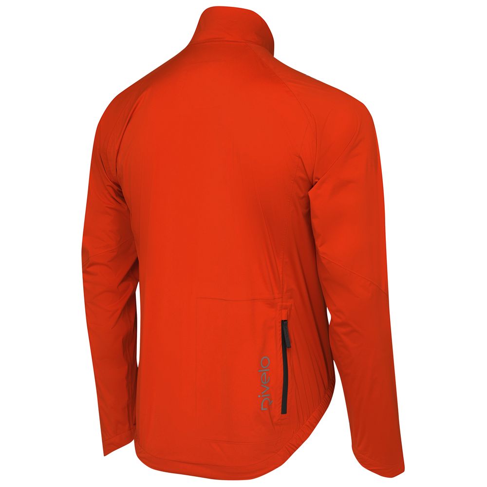 Rivelo | Mens Cairnwell High Performance Rain Jacket (Burnt Orange/Asphalt)