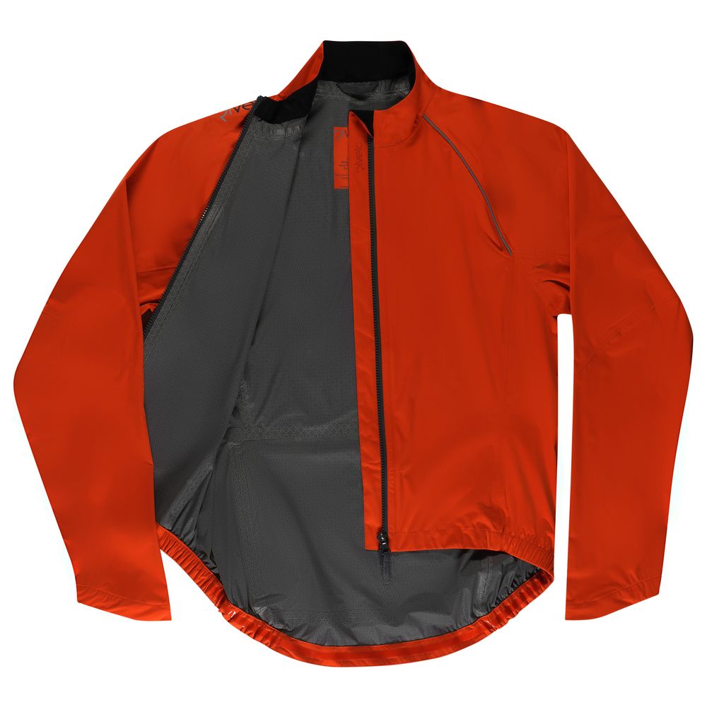 Mens Cairnwell High Performance Rain Jacket (Burnt Orange/Asphalt)