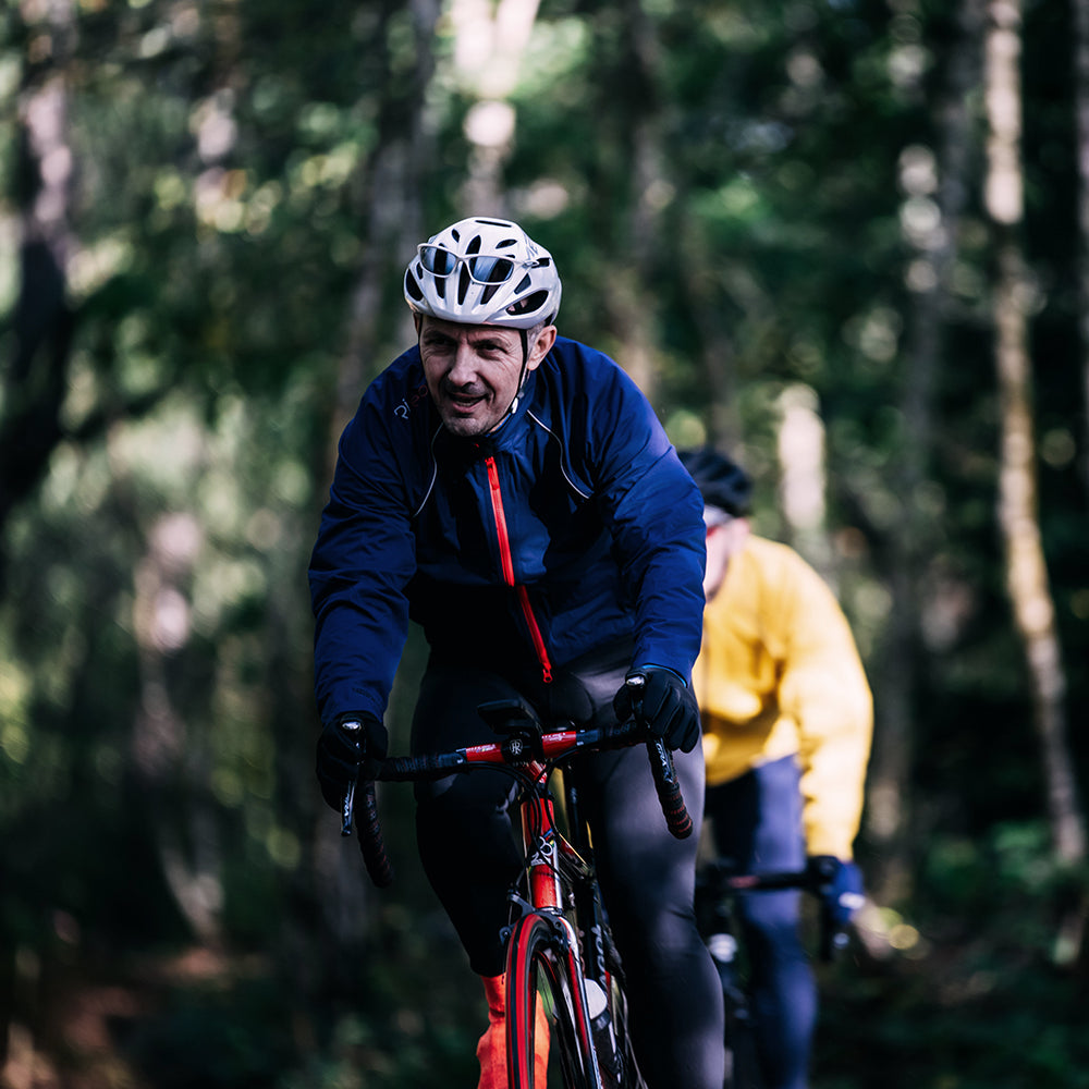 Rivelo Mens Cairnwell High Performance Rain Jacket (Navy/Red)