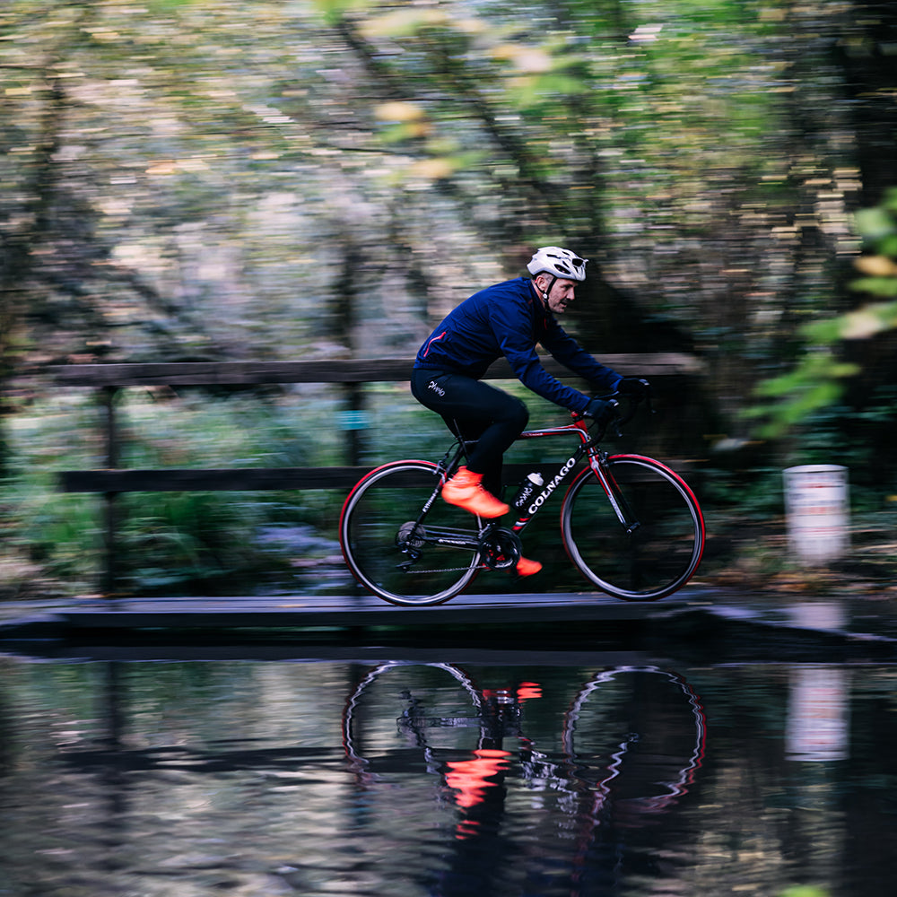 Rivelo Mens Cairnwell High Performance Rain Jacket (Navy/Red)