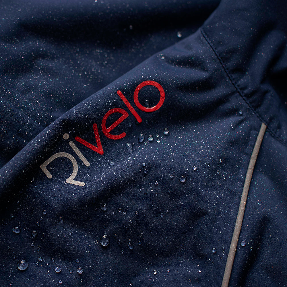 Rivelo Mens Cairnwell High Performance Rain Jacket (Navy/Red)