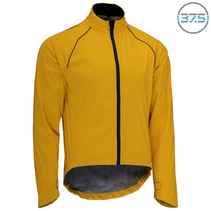 Rivelo Mens Cairnwell High Performance Rain Jacket (Yellow/Navy) (studio)