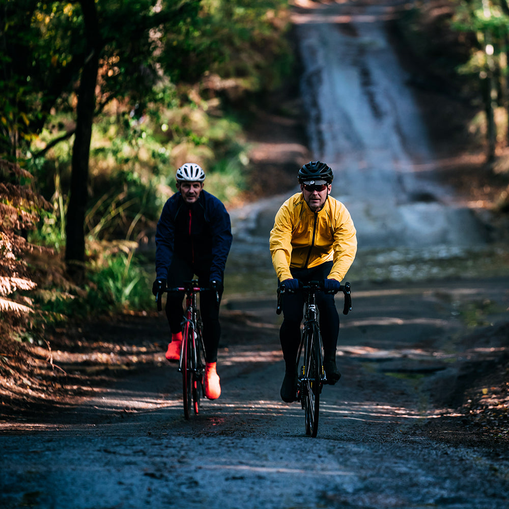 Rivelo Mens Cairnwell High Performance Rain Jacket (Yellow/Navy)