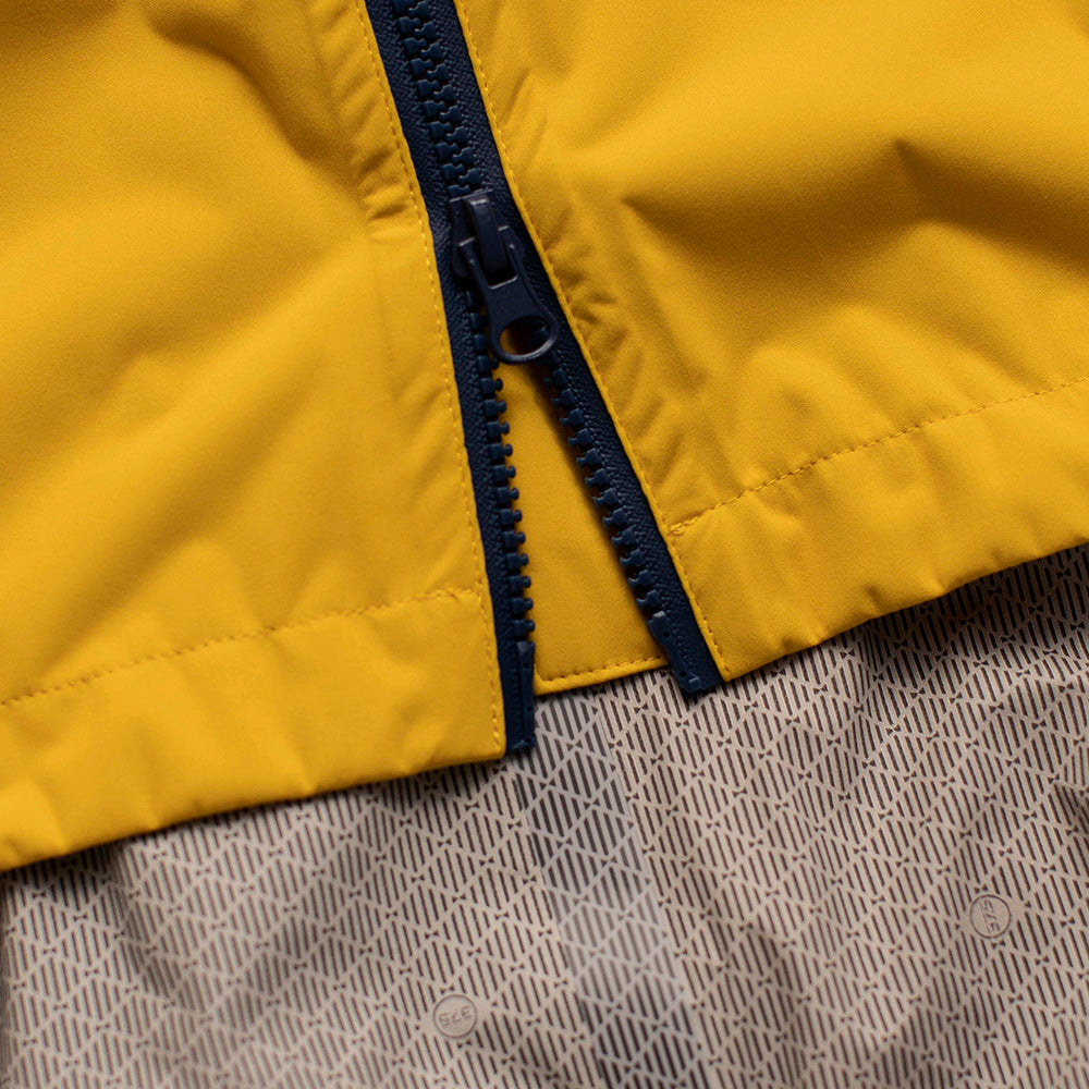 Rivelo Mens Cairnwell High Performance Rain Jacket (Yellow/Navy)