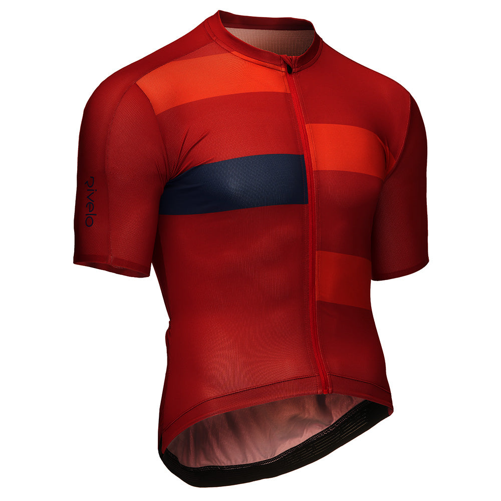Rivelo Mens Carlton Jersey (Ruby) (studio)