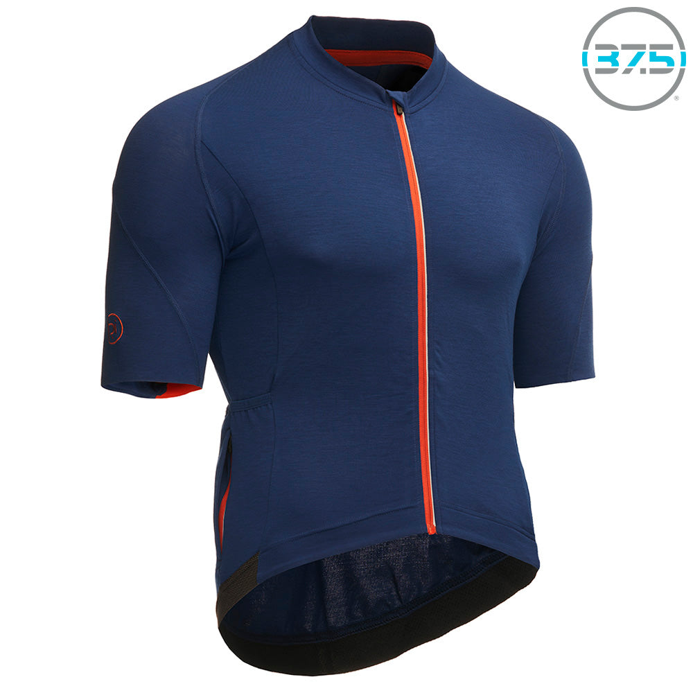 Rivelo Mens Chapman Merino Blend Jersey (Navy) (studio)