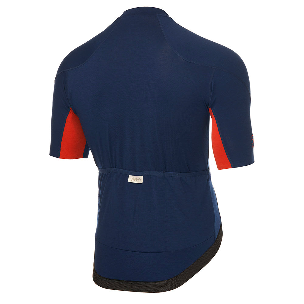 Rivelo Mens Chapman Merino Blend Jersey (Navy) (studio)