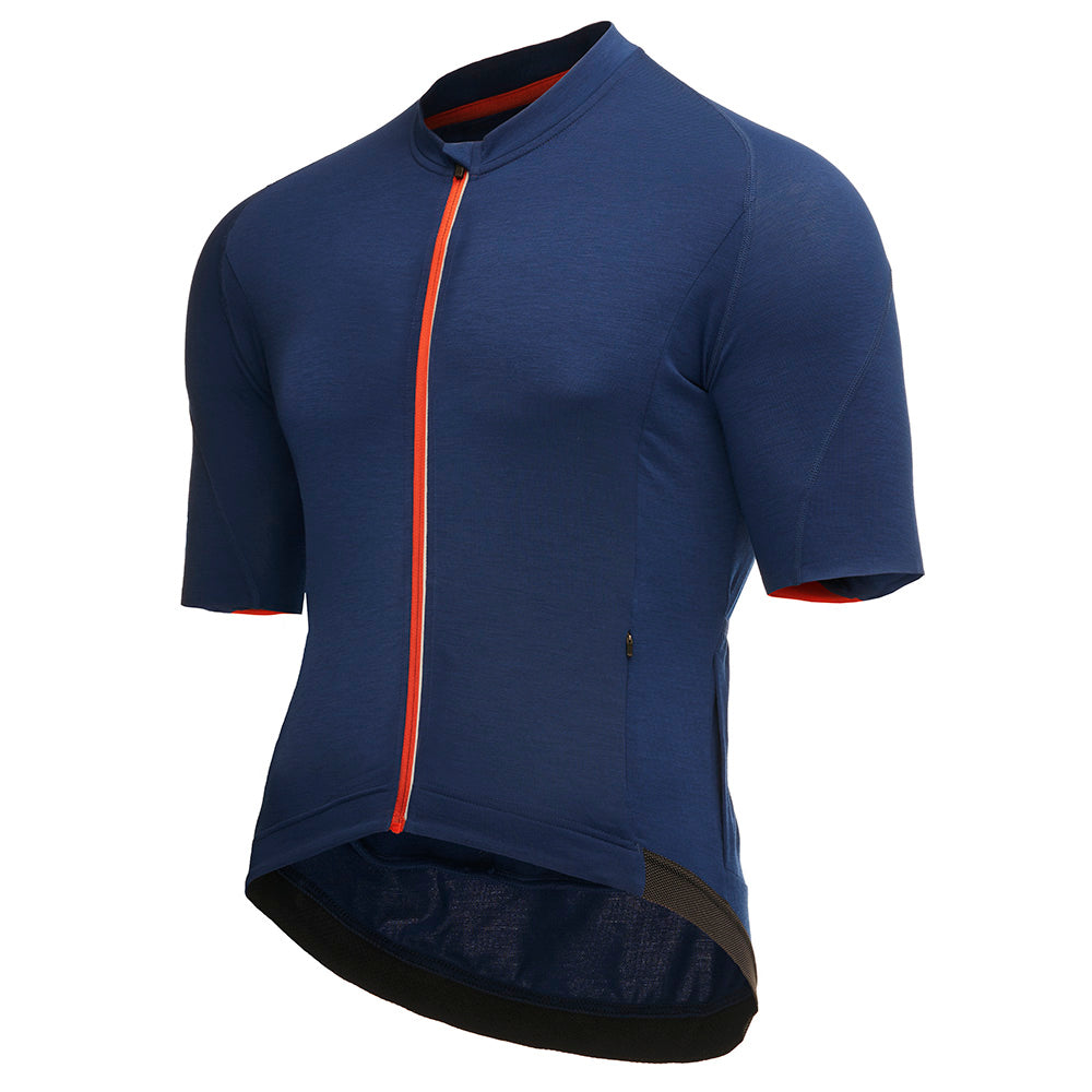 Rivelo Mens Chapman Merino Blend Jersey (Navy) (studio)