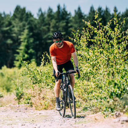 Mens Cresswell Merino Blend Tee (Burnt Orange)
