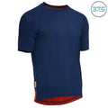 Rivelo Mens Cresswell Merino Blend Tee (Navy) (studio)