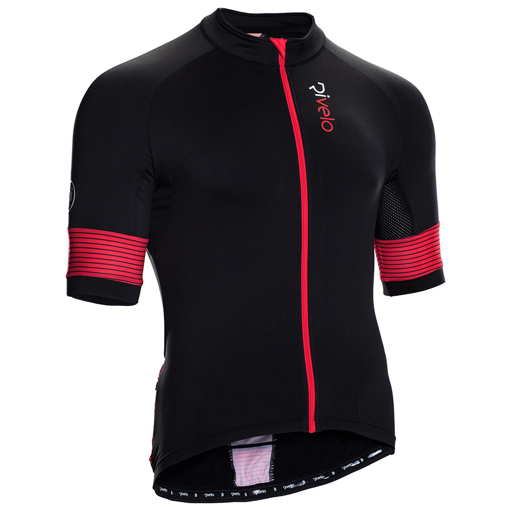 Rivelo Mens Crocknorth Jersey (Black/Red) (studio)