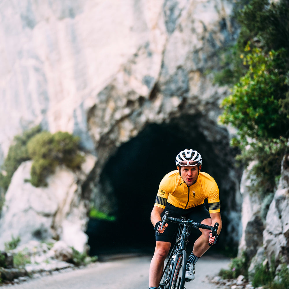 Rivelo Mens Crocknorth Jersey (Yellow/Navy)