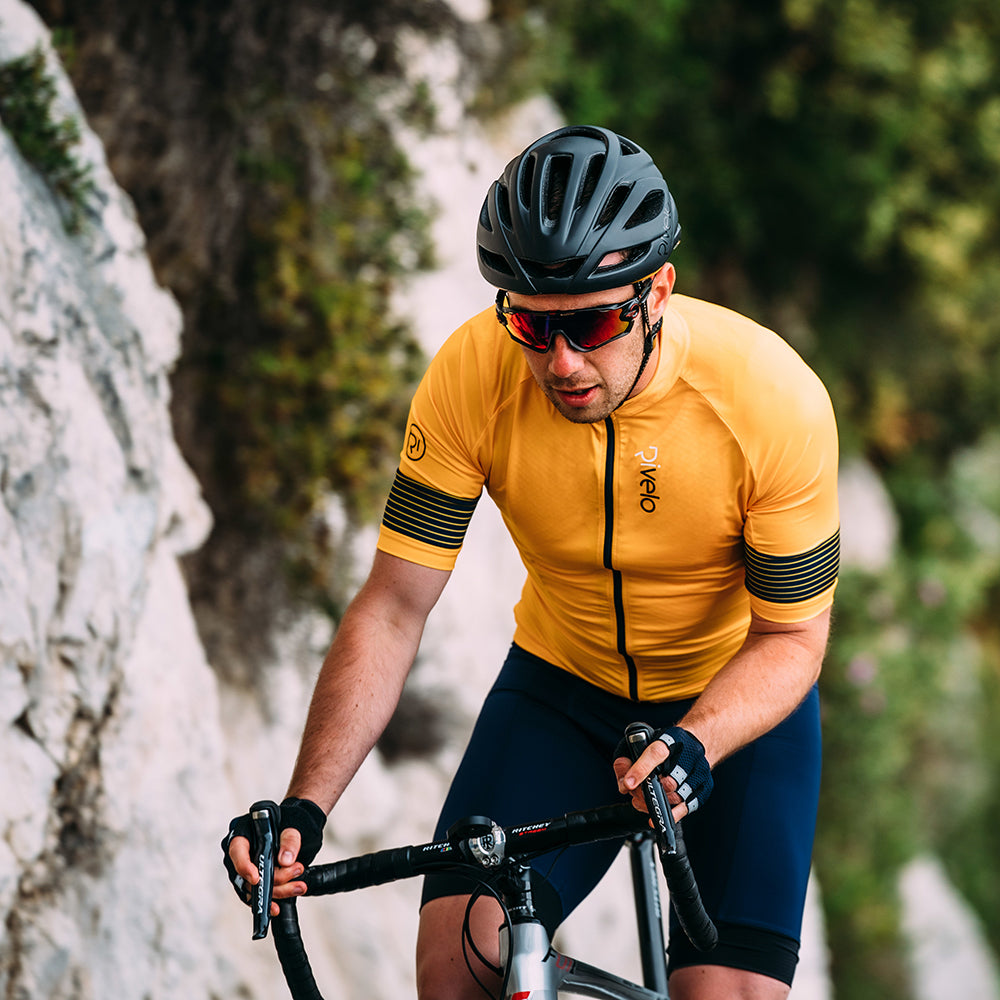 Rivelo Mens Crocknorth Jersey (Yellow/Navy)