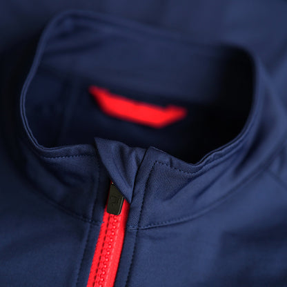 Rivelo | Mens Eco Felcott Thermal Long Sleeve Jersey (Navy/Red)