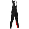 Rivelo Mens Eco Winnats Thermal Bib Tights (Black/Red) (studio)