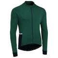 Rivelo Mens Felcott Thermal Long Sleeve Jersey (Racing Green/Navy) (studio)