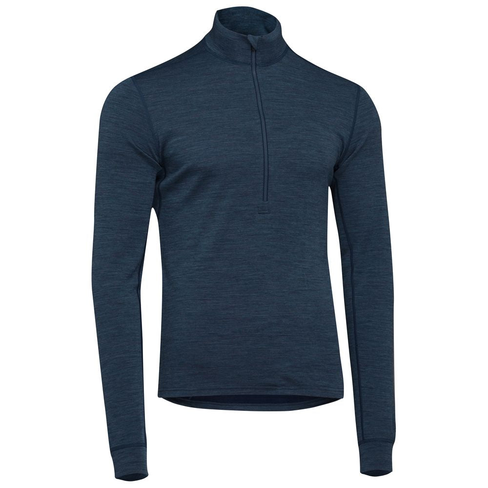 Rivelo Mens Haldon Merino Blend MTB Jersey (Marine Melange) (studio)