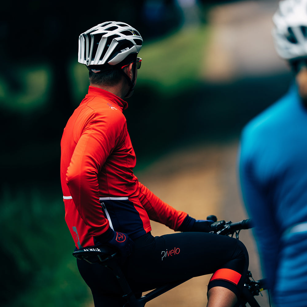 Rivelo Mens Headley 3/4 Bib Tights (Black/Red)