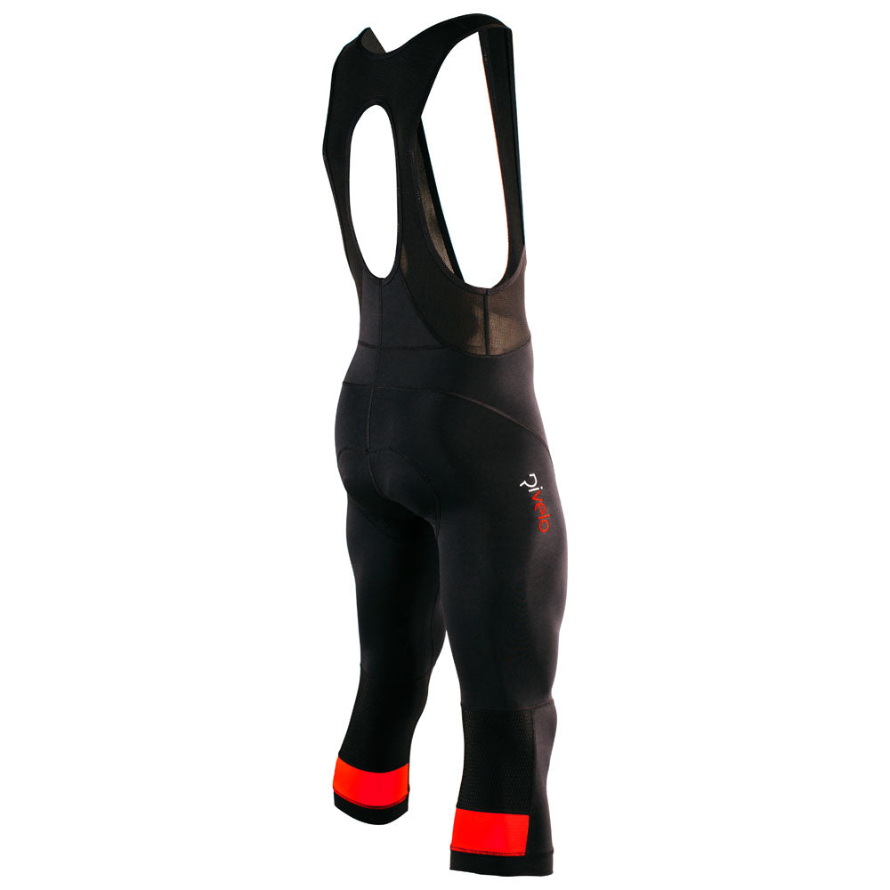 Rivelo Mens Headley 3/4 Bib Tights (Black/Red) (studio)