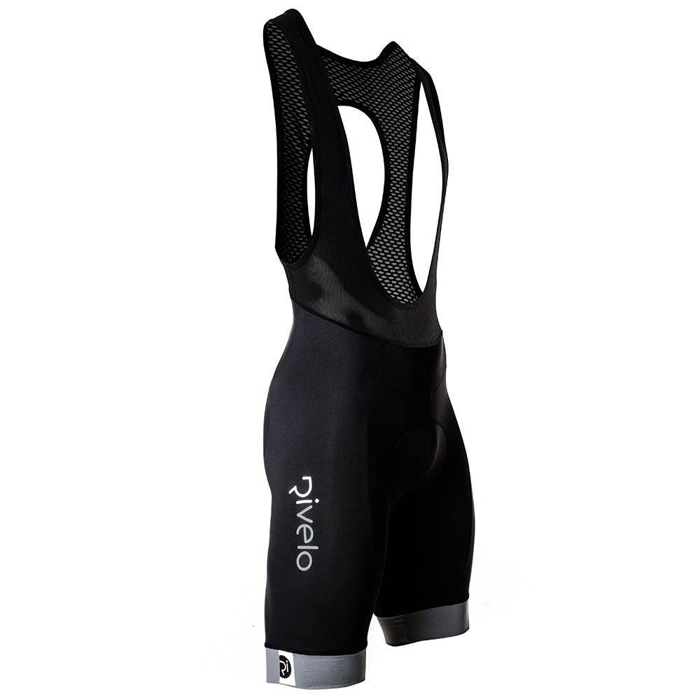Rivelo Mens Honister Bib Shorts (Black/Charcoal)