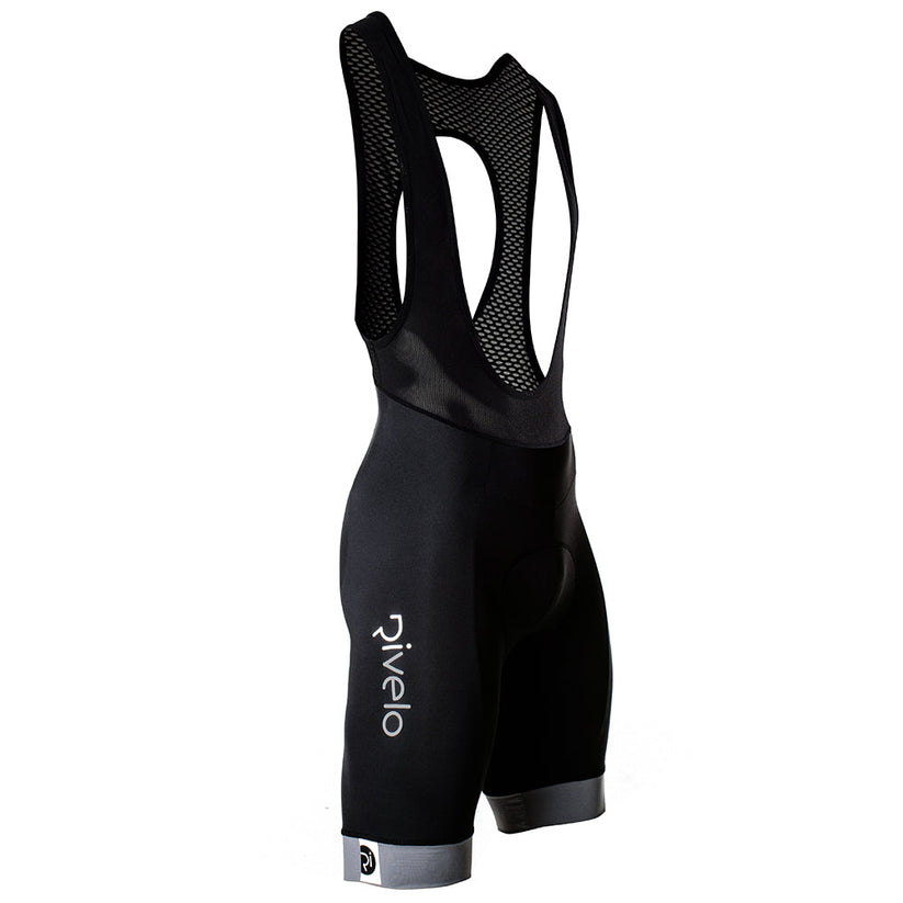 Rivelo Mens Honister Bib Shorts (Black/Charcoal)