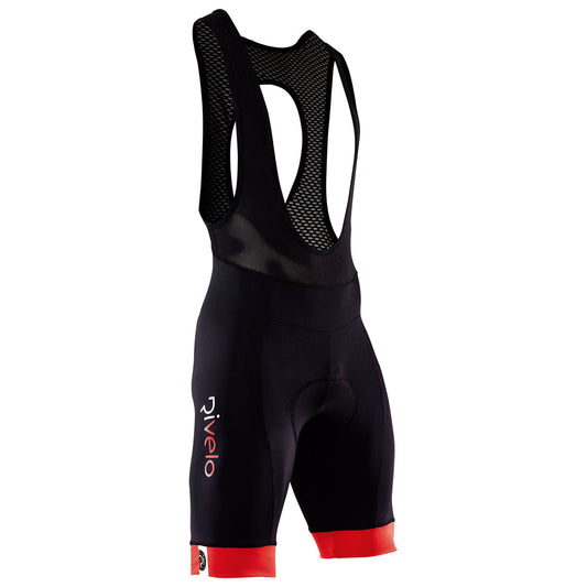 Rivelo | Mens Honister Bib Shorts (Black/Red)