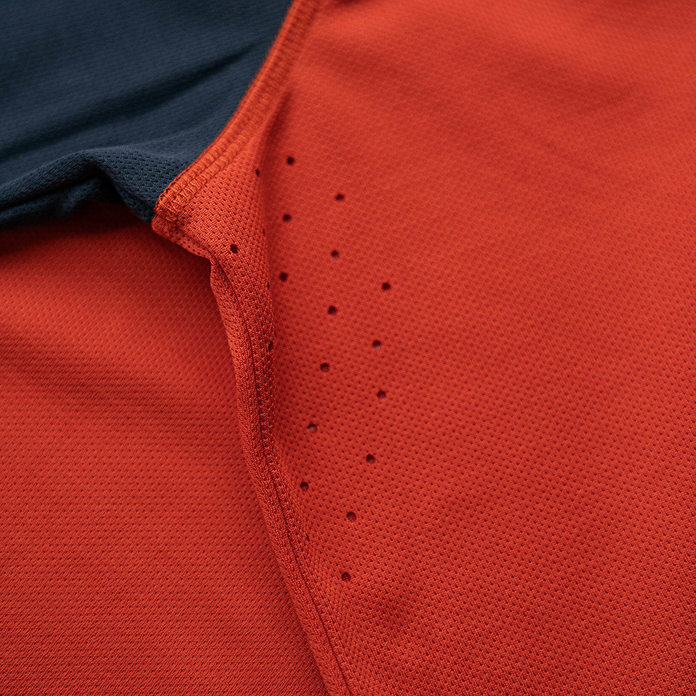 Rivelo | Mens Kentmere Long Sleeve MTB Jersey (Burnt Orange/Slate)