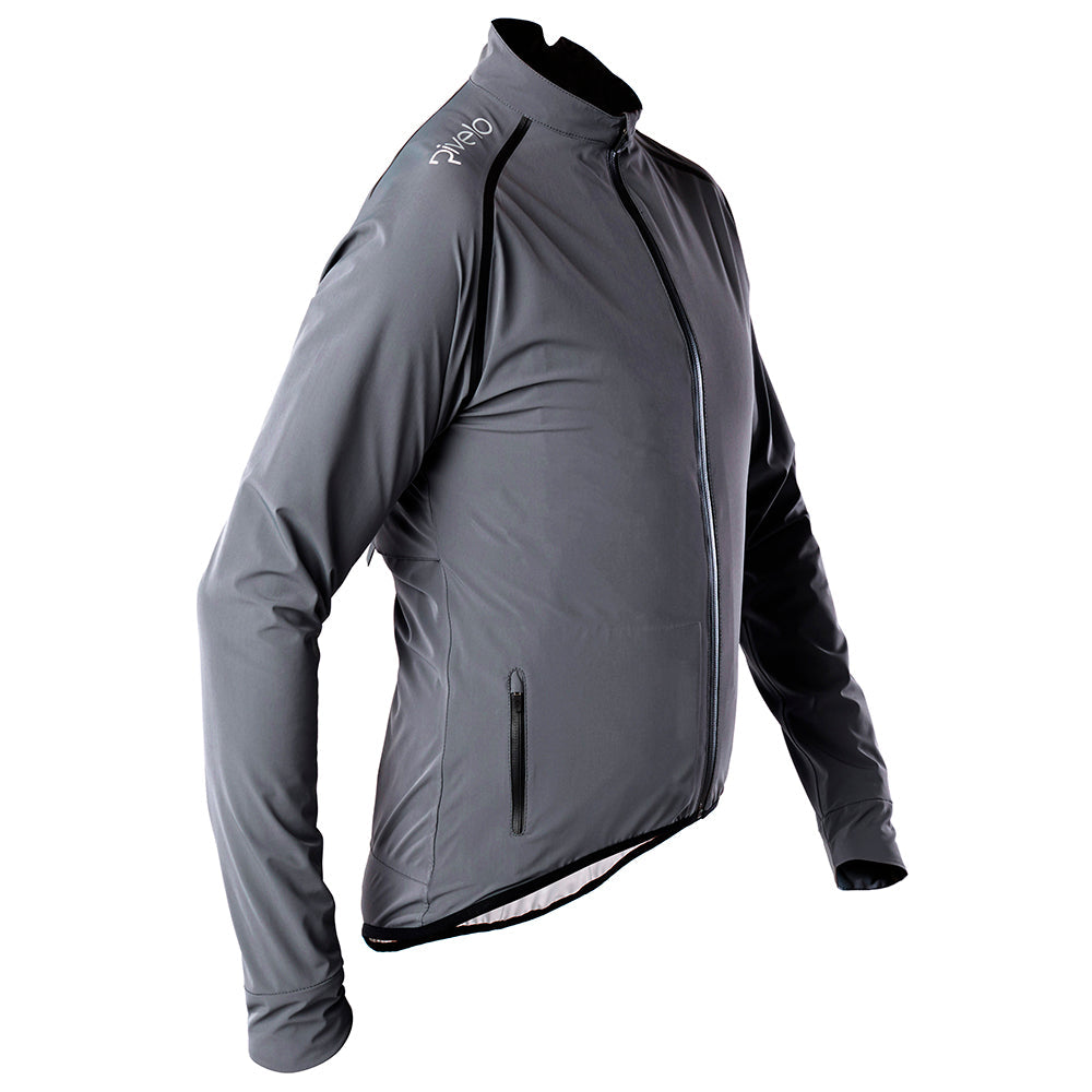 Rivelo | Mens Langcliffe High Performance Rain Jacket (Charcoal)