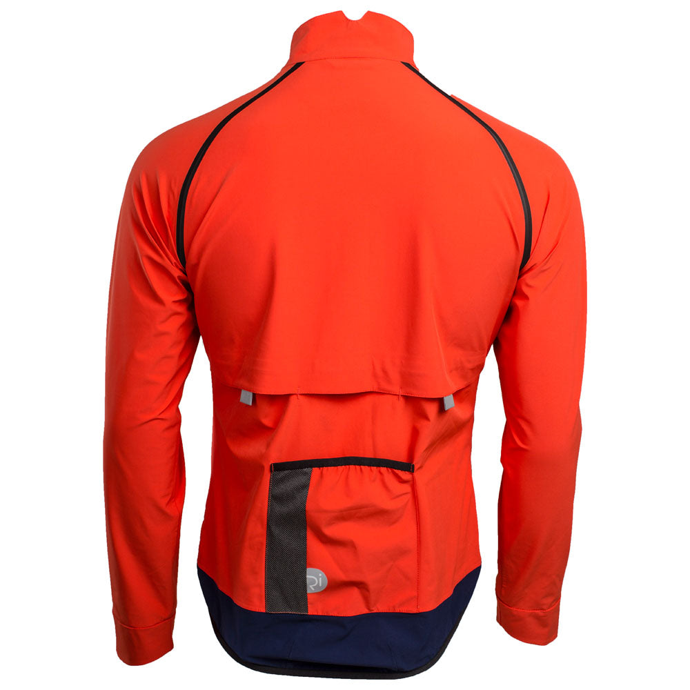 Rivelo | Mens Langcliffe High Performance Rain Jacket (Orange/Navy)