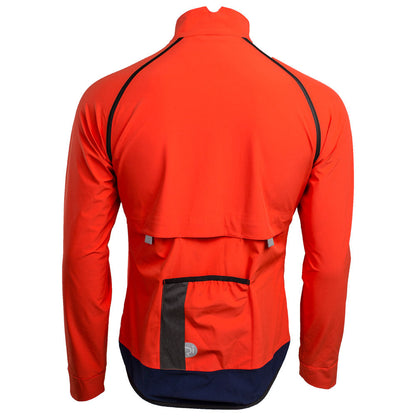 Rivelo | Mens Langcliffe High Performance Rain Jacket (Orange/Navy)