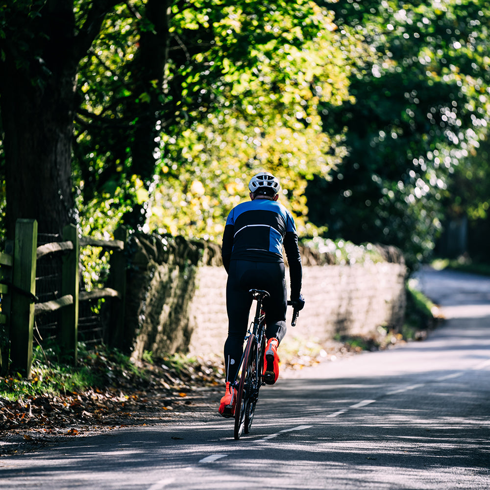 Rivelo | Mens Lydford Merino Blend Long Sleeve Jersey (Black/Teal)