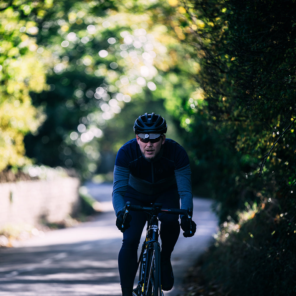 Rivelo | Mens Lydford Merino Blend Long Sleeve Jersey (Charcoal/Navy)