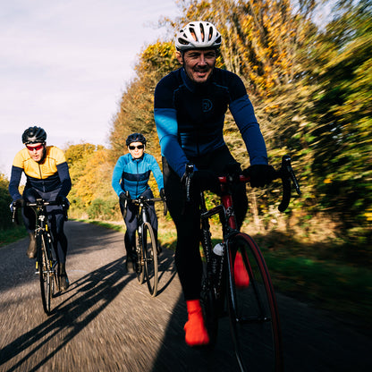 Rivelo | Mens Lydford Merino Blend Long Sleeve Jersey (Teal/Navy)