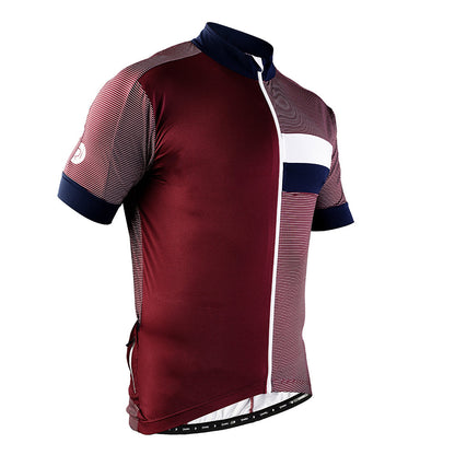 Rivelo | Mens Peaslake Jersey (Burgundy/Navy)