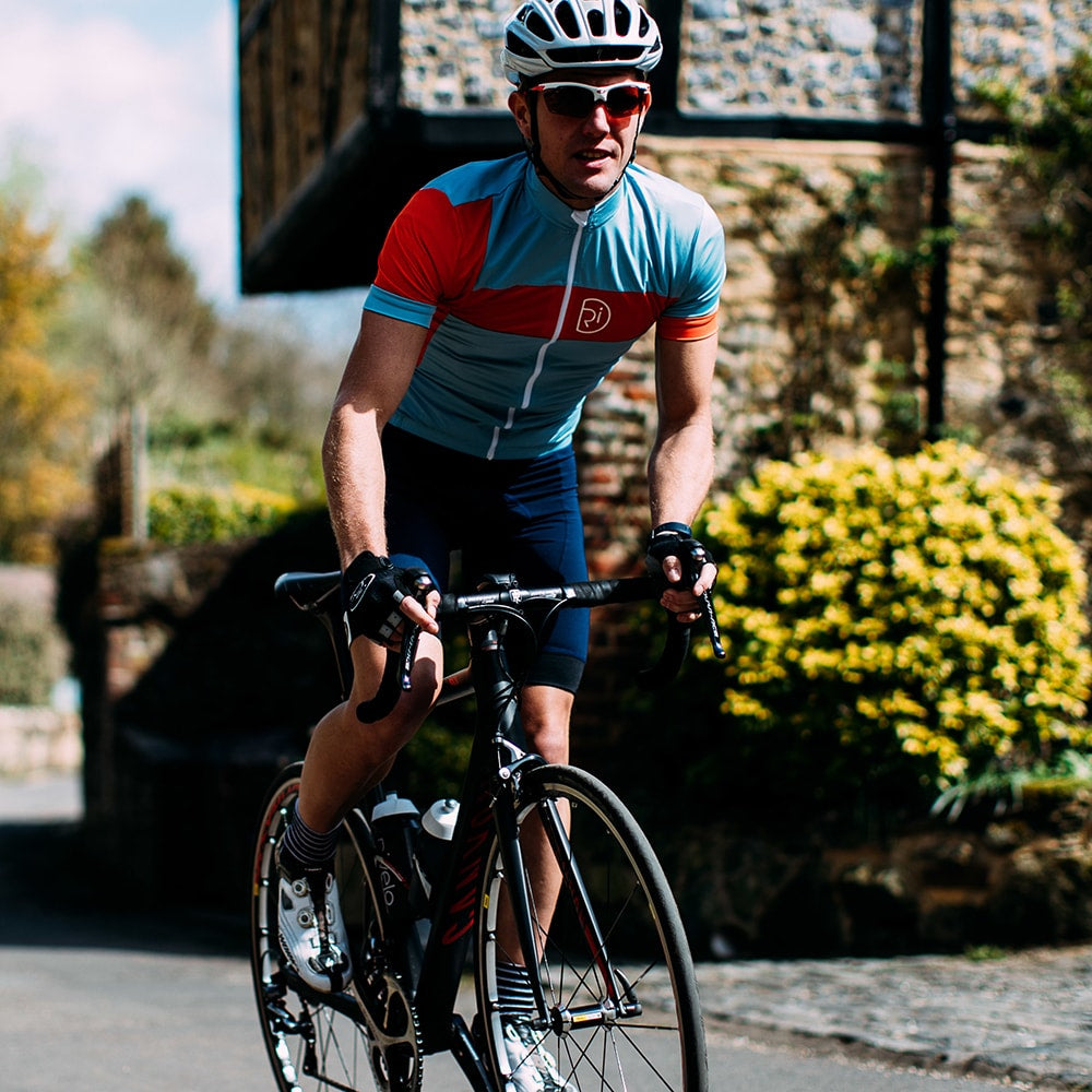 Mens Porlock Jersey (Blue/Orange)