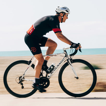 Rivelo Mens Prestwick Bib Shorts (Black/Red)