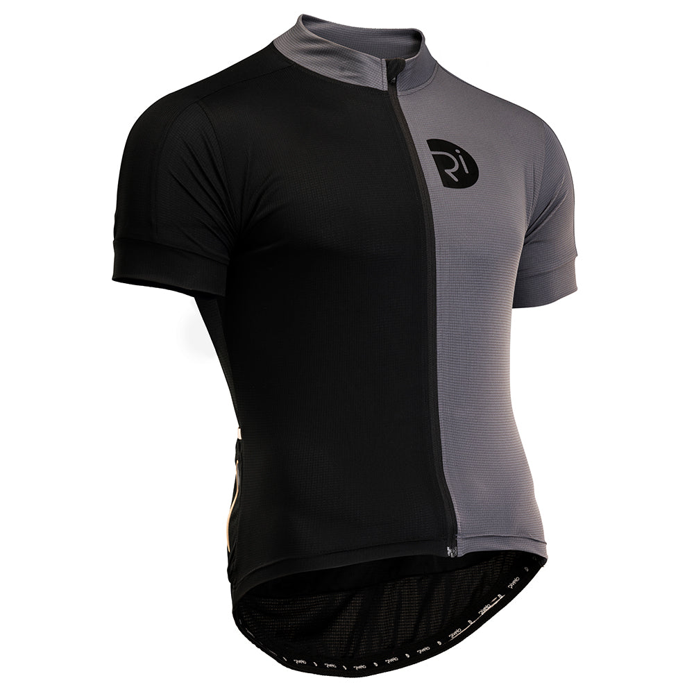 Rivelo Mens Steyning Jersey (Black/Charcoal) (studio)