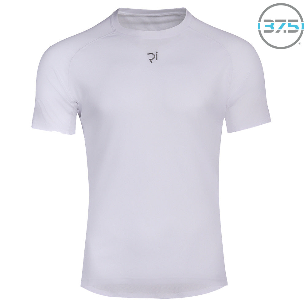 Rivelo | Mens Trevinca Base Layer Tech T-Shirt (White/Grey)