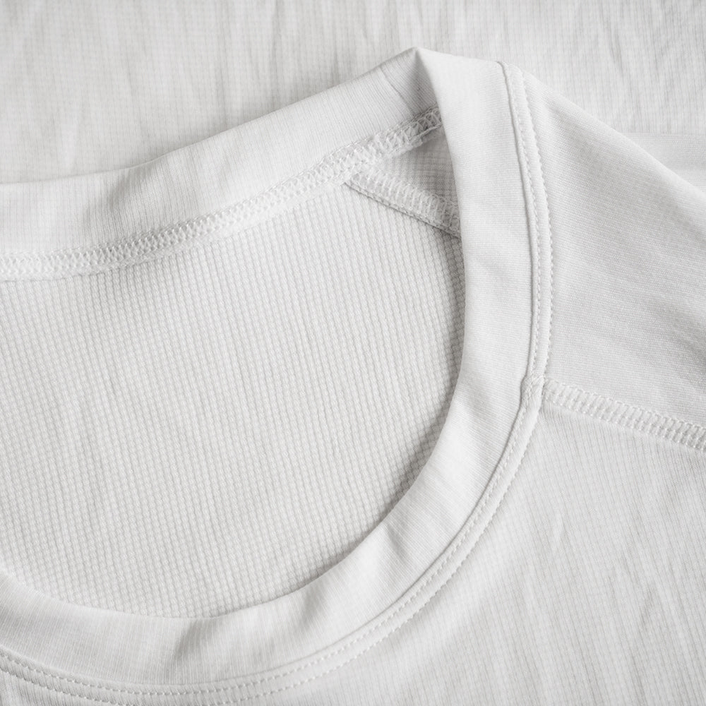 Rivelo | Mens Trevinca Base Layer Tech T-Shirt (White/Grey)