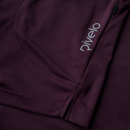 Rivelo | Mens Webber MTB Jersey (Burgundy/Burnt Orange)