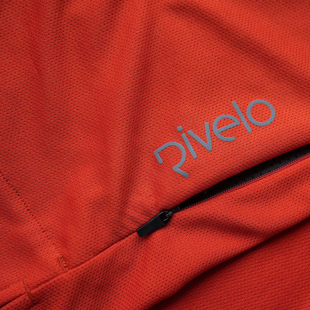 Rivelo Mens Webber MTB Jersey (Burnt Orange/Slate)