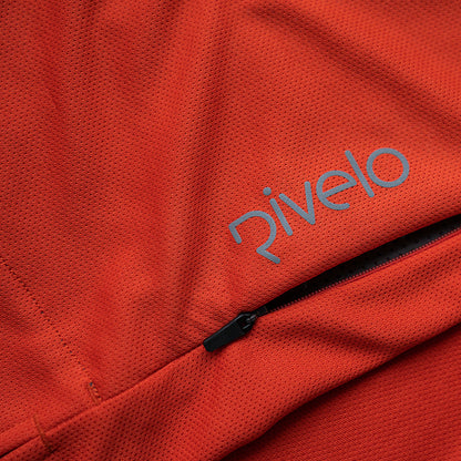 Rivelo Mens Webber MTB Jersey (Burnt Orange/Slate)