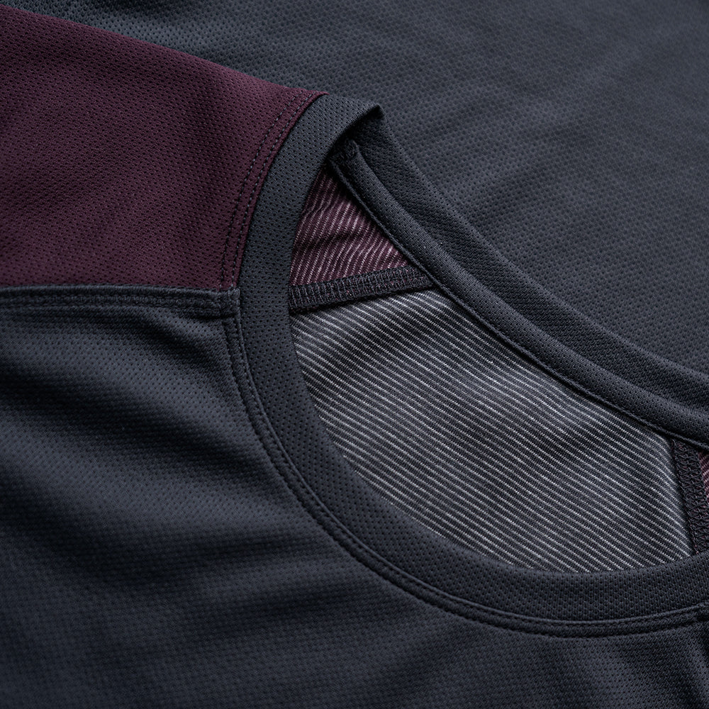 Rivelo | Mens Webber MTB Jersey (Slate/Burgundy)