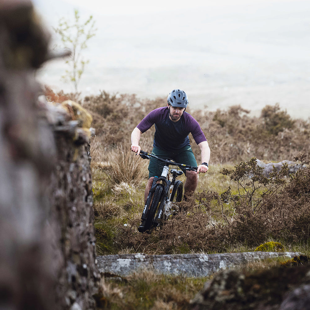 Mens Webber MTB Jersey (Slate/Burgundy)