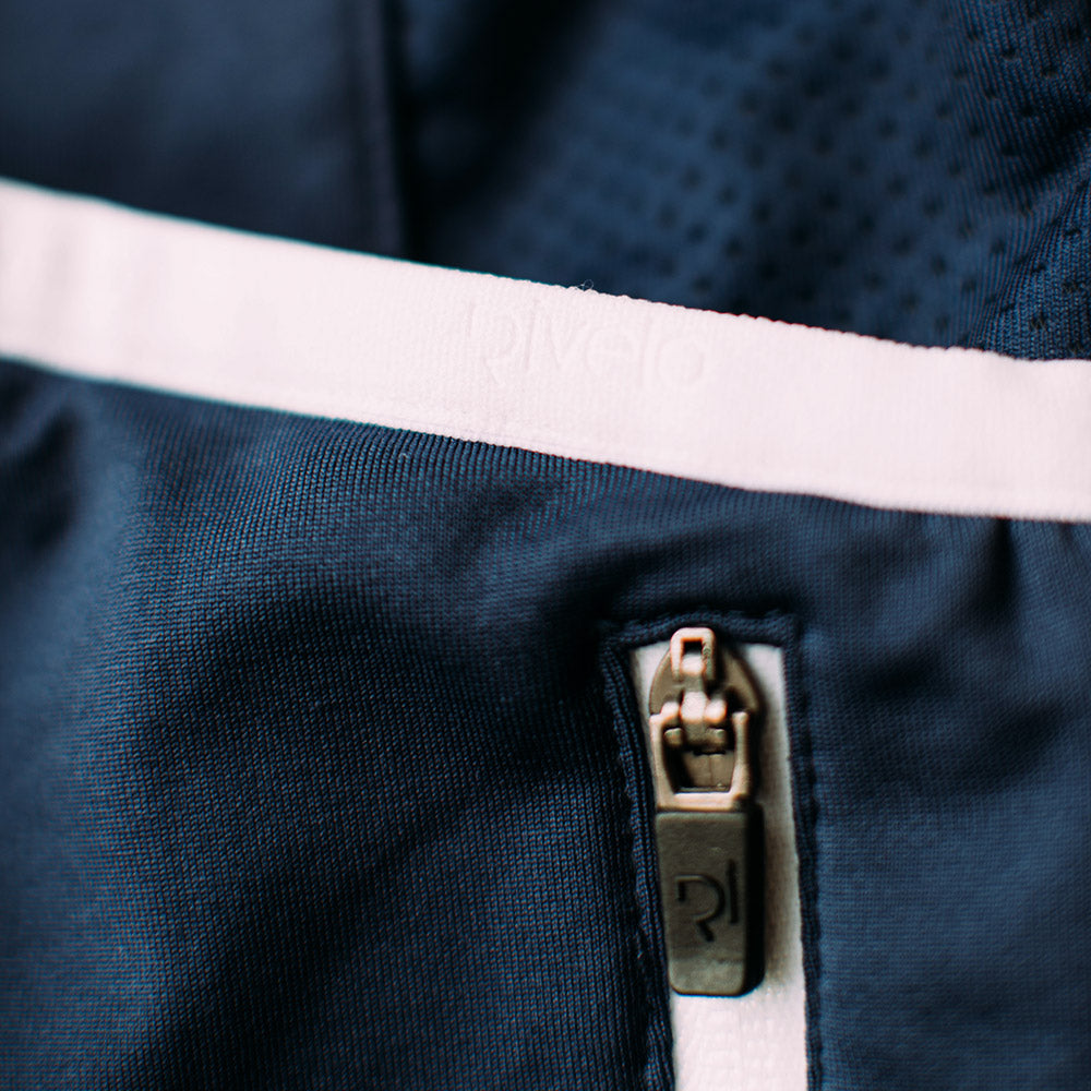 Rivelo Mens Weston Light Long Sleeve Jersey (Navy/Teal)