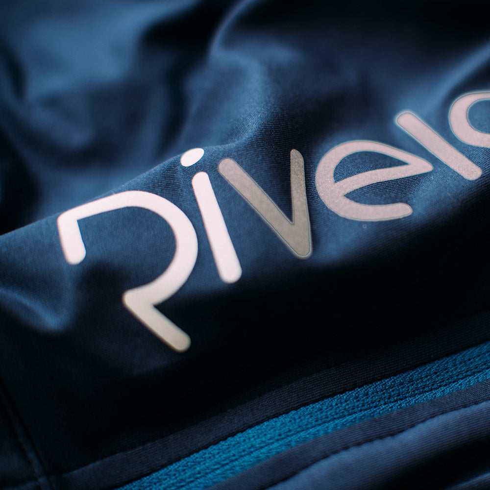 Rivelo Mens Weston Light Long Sleeve Jersey (Navy/Teal)