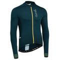 Rivelo Mens Weston Light Long Sleeve Jersey (Petrol/Yellow) (studio)