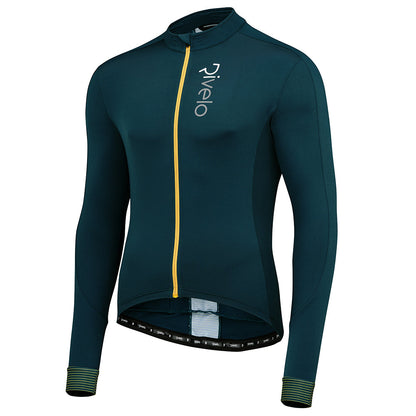 Mens Weston Light Long Sleeve Jersey (Petrol/Yellow)