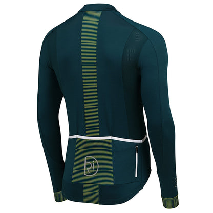 Mens Weston Light Long Sleeve Jersey (Petrol/Yellow)