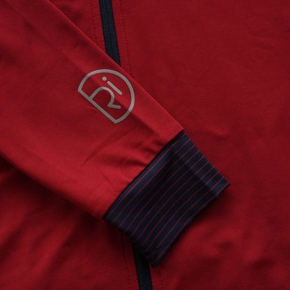 Rivelo Mens Weston Light Long Sleeve Jersey (Ruby/Navy)
